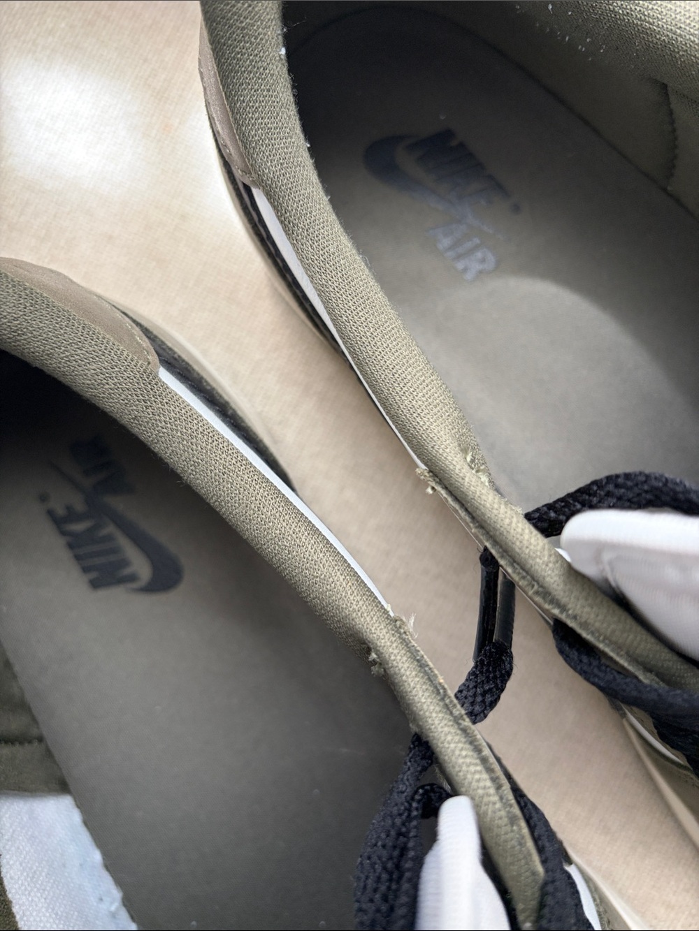 Nike Air Jordan 1 Low OG Medium Olive and Summit White / Size 11 - Picture 5 of 7
